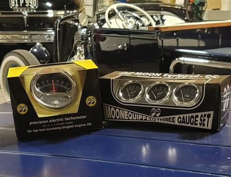 Camellia City Rod and Custom 8k Tachometer & 3-Gauge Set for Hot Rods ...