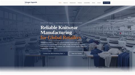 Srisagar Apparels Pvt. Ltd. | Premium Knitwear Manufacturing & Export