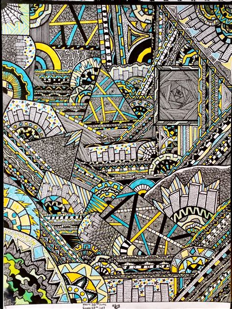 Pin on Zentangles in 2024 | Doodle art designs, Cool art, Design art