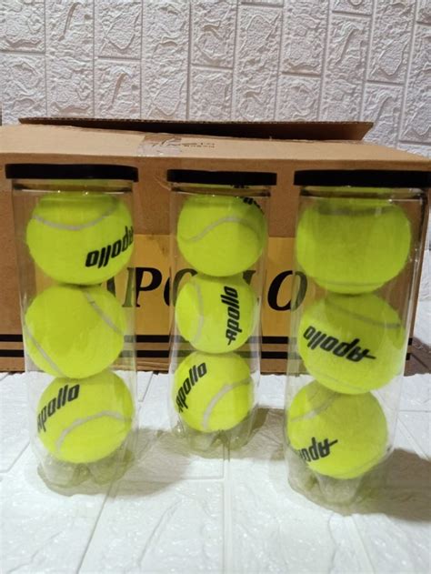 Jual BOLA TENIS NASSAU APOLLO Tennis Ball TRAINING LATIAN 3PCS ORIGINAL ...