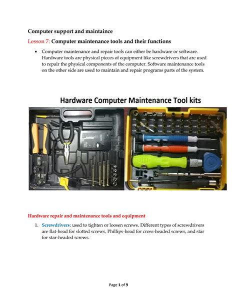 Image result for Tools of Computer Maintenance