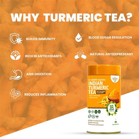 18 Herbs Organics Indian Turmeric Tea (TIN) – www.18herbs.com