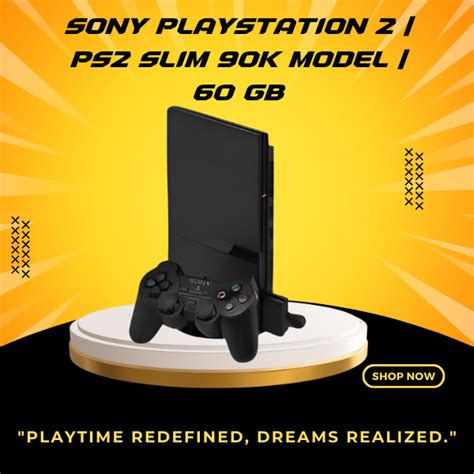 Sony Playstation 2 90K Model 60 GB With Preloaded Games - Preowned
