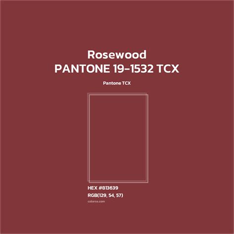 About PANTONE 19-1532 TCX - Rosewood Color - Color codes | matching ...