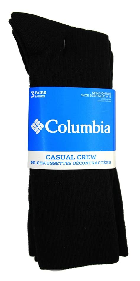 Buy Columbia Heavyweight Wool-Blend Striped Crew Sock 3 Pair, W9-11 ...