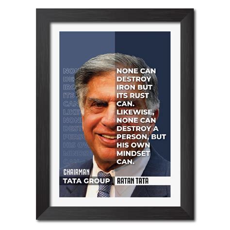 inspire TA Ratan Tata Quotes Motivational Quotes Businessman Poster ...