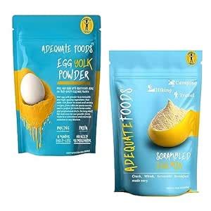 Adequate Foods Egg Yolk and Scrambled Egg Mix (500 gm + 500 gm) -Boost ...