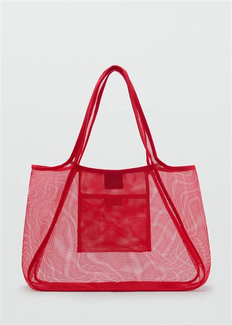 Bolso shopper mesh - Mujer | MANGO España (Península y Baleares)