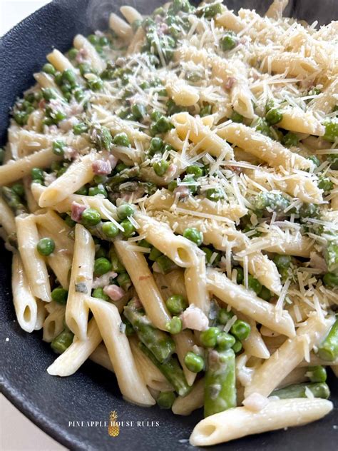 Asparagus, Pea, and Pancetta Pasta