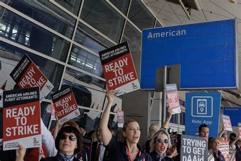 American Airlines flight attendants move closer to strike as Alaska ...