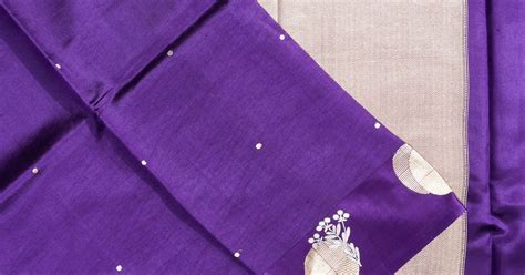 Banarasi Katan Silk Butta Violet Saree | Kankatala