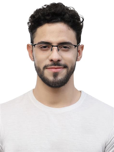 ZENITH TITANIUM CLEAR LENS BLACK FRAMED MEN SPECTACLES – GKB EYECARE ...