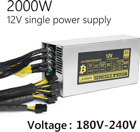 Buy SUTK 2000W PSU Antminer Bitmain 2000w Power Supply 6PIN Antminer T9 ...