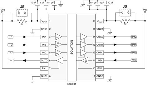 ISO7041DBQEVM Isolator Evaluation Module (EVM) - TI | Mouser