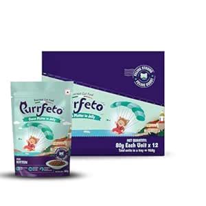 Purrfeto Kitten Wet Cat Food | Ocean Platter in Jelly |80 GMS (Pack of ...