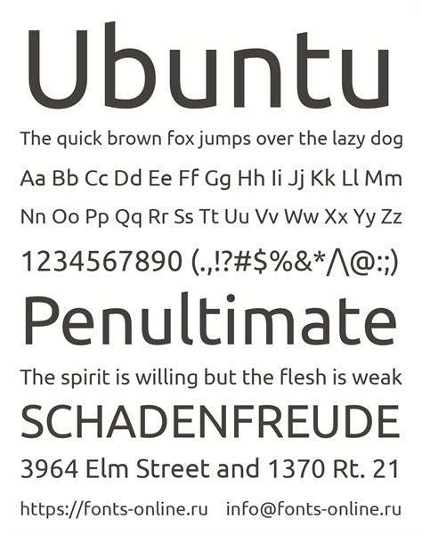 Ubuntu font