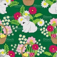 Image result for Think Spring Bunnies Flowers