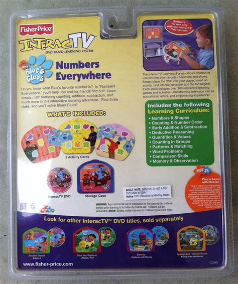 Fisher Price: InteracTV Blue's Clues Numbers Everywhere 2004 DVD/Gallery | My scratchpad Wiki ...