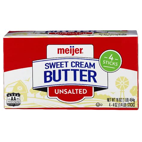 Meijer Unsalted Butter Sticks 16 oz | Shipt