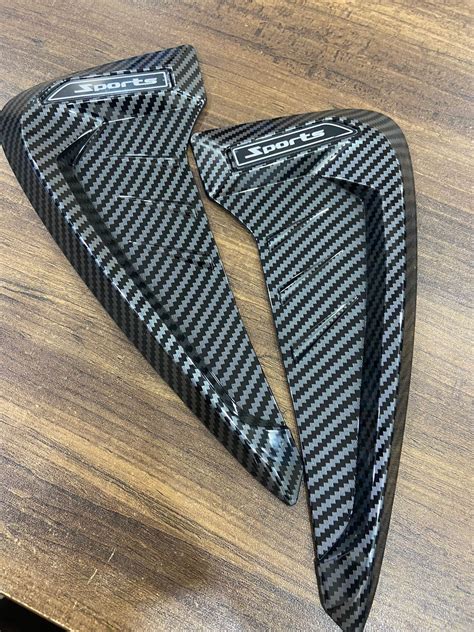 Car Decorative Air Flow Duct Racing Side SCOOP Vent Air Flow Sticker u ...