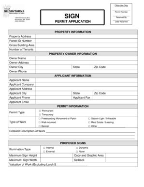 Fillable Online Building permit application, revised advisory (L0053225 ...