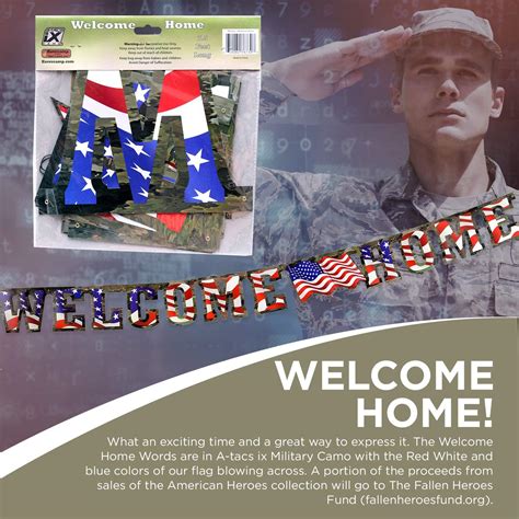 Buy Military Army Camo Welcome Home Party Banner (Large, 7 Cardboard ...