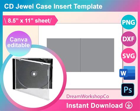 Cd Jewel Case Insert Template