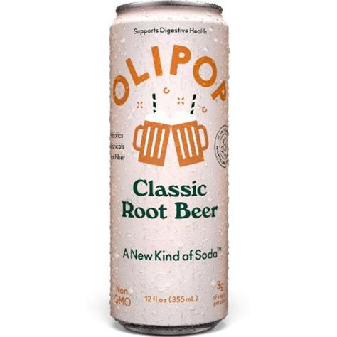 OLIPOP Root Beer Prebiotic Soda (12 fl oz) Delivery or Pickup Near Me ...