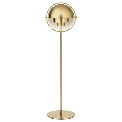 Tall Italian Brass Multi Shade Floor Lamp at 1stDibs