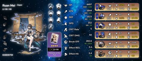 My Full BE Ruan Mei Build : r/RuanMeiMains