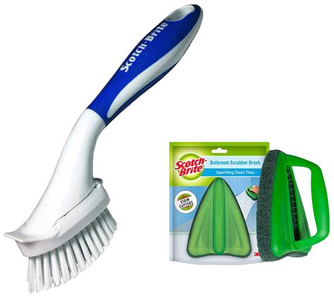 Scotch-Brite Bathroom Scrubber Brush + Handy Scrubber Brush : Amazon.in ...