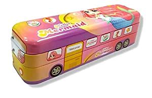 Peeplvalue Hello Mermaid Bus Shape Pencil Box with String Operated ...