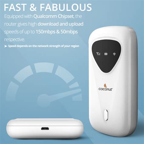 Porto 3 4G Wireless Router, Built In 2700mAh Battery