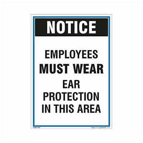 buysafetyposters.com - Ear Protection Mandatory in Construction Site ...
