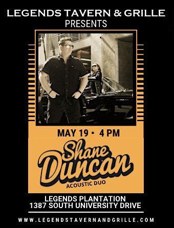 Shane Duncan Acoustic Duo Live at Legends Tavern & Grille Plantation ...