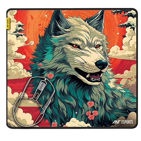 Ant Esports Wolf Mouse Pad 260X210X3mm Anti-fray Stitching, Gaming ...