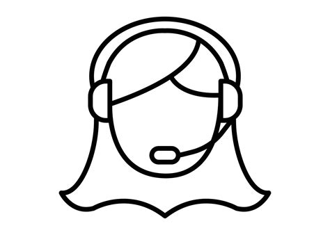 Customer Service Line Drawing Icon 的图像结果