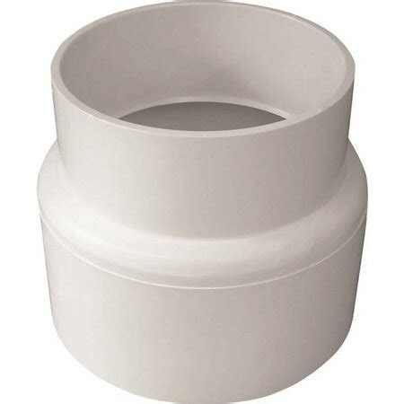 Genova Canplas 414246Bc Pipe Adapter, 4 In, Hub, Pvc, White S41740 | Zoro