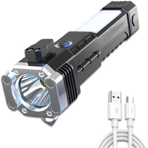 Bulibox 3W LED Rechargeable Torch Flashlight – Long-Range Beam, 4-in-1 ...
