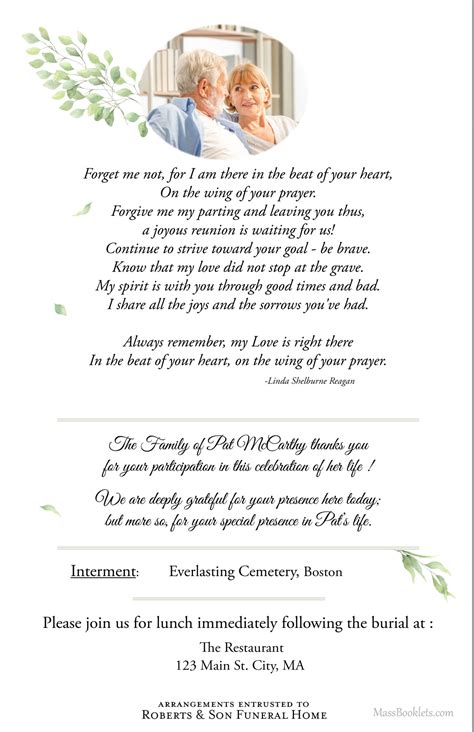 Rezultat imagine pentru Memorial Service Programs