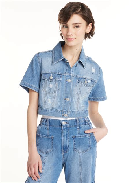 Time and Tru Women's Denim Jacket, Sizes XS-XXXL - Walmart.com