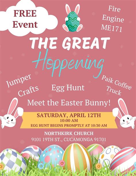 Great Hoppening Easter Egg Hunt, 9101 19th St, Rancho Cucamonga, CA ...