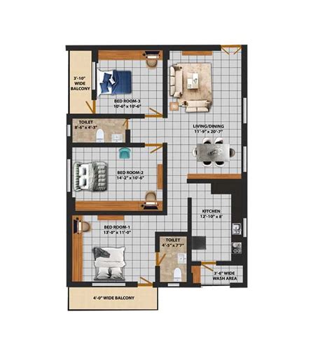 Grihamithra Gmc Aero Square Floor Plans - Hosathota, Bangalore
