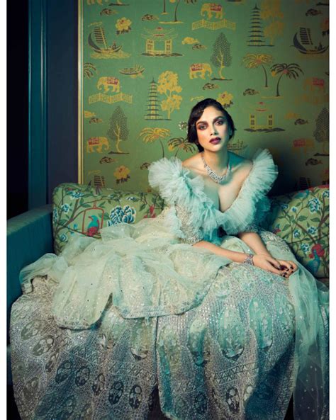 Buy Aditi Rao Hydari sky blue Long Lehenga -FSP Online
