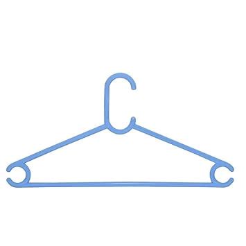 Clastik Plastic Clothes Hanger Set of 12 pcs (Blue) : Amazon.in: Home ...