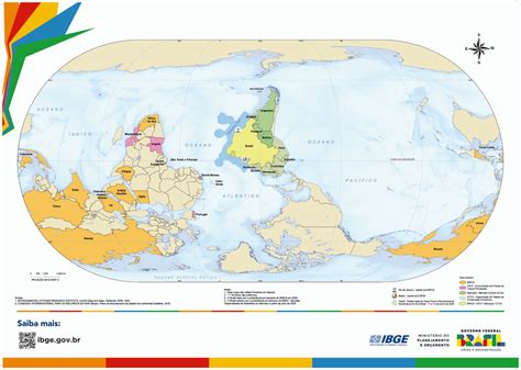 Upside-Down Brazil Centred Map From The Brazilian Government - Brilliant Maps