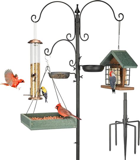 Amazon.com : Kingsyard Bird Feeding Station Kit, 85" Bird Feeder Pole ...