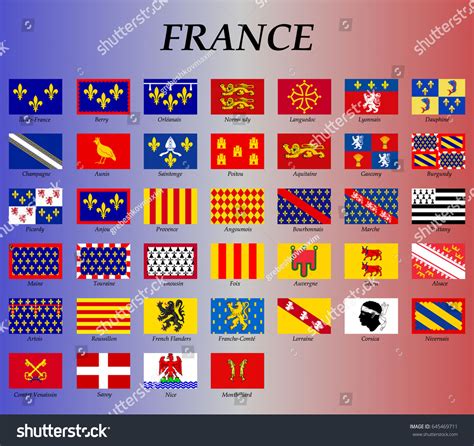 All Flags Historical Provinces France French Stock Vector (Royalty Free) 645469711 - Shutterstock