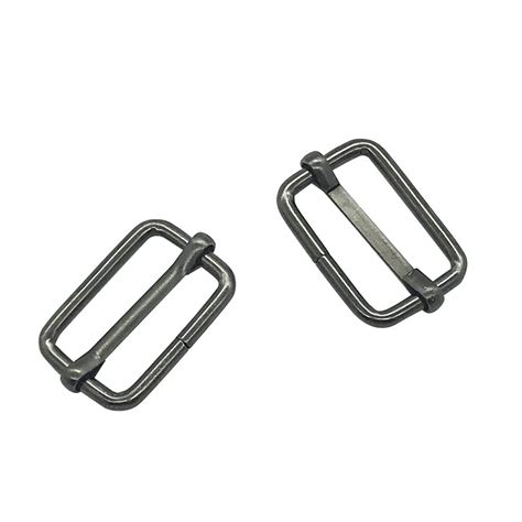 Black Slide Buckle - 2 inch Metal Triglide Slides Rectangle Adjustable ...