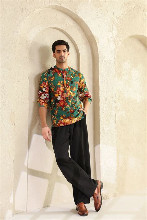 Tropical Bloom Printed Cotton Short Kurta – The Story of Janta